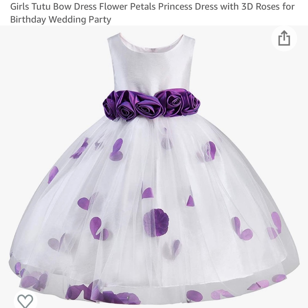 Girls flower girl tutu dress